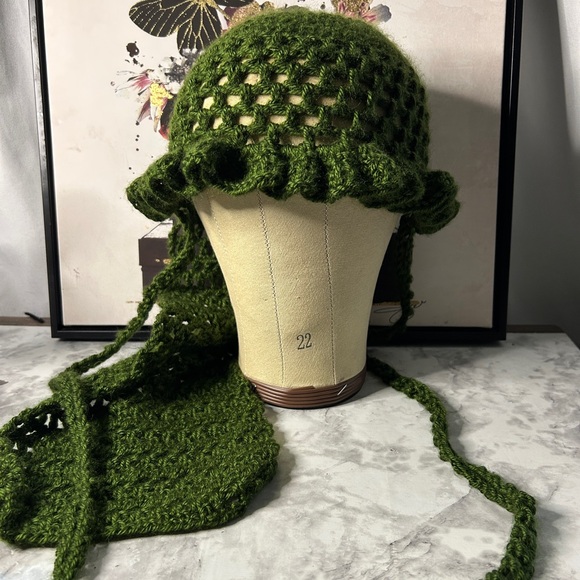 Hand Crafted Accessories - Crochet Ruffle Durag custom colors